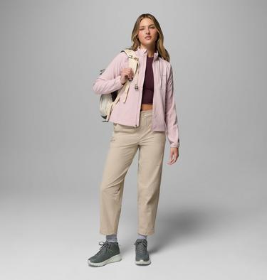 Women's Superior Summit Grid Fleece Jacket, Color: Mineral Pink, image 2