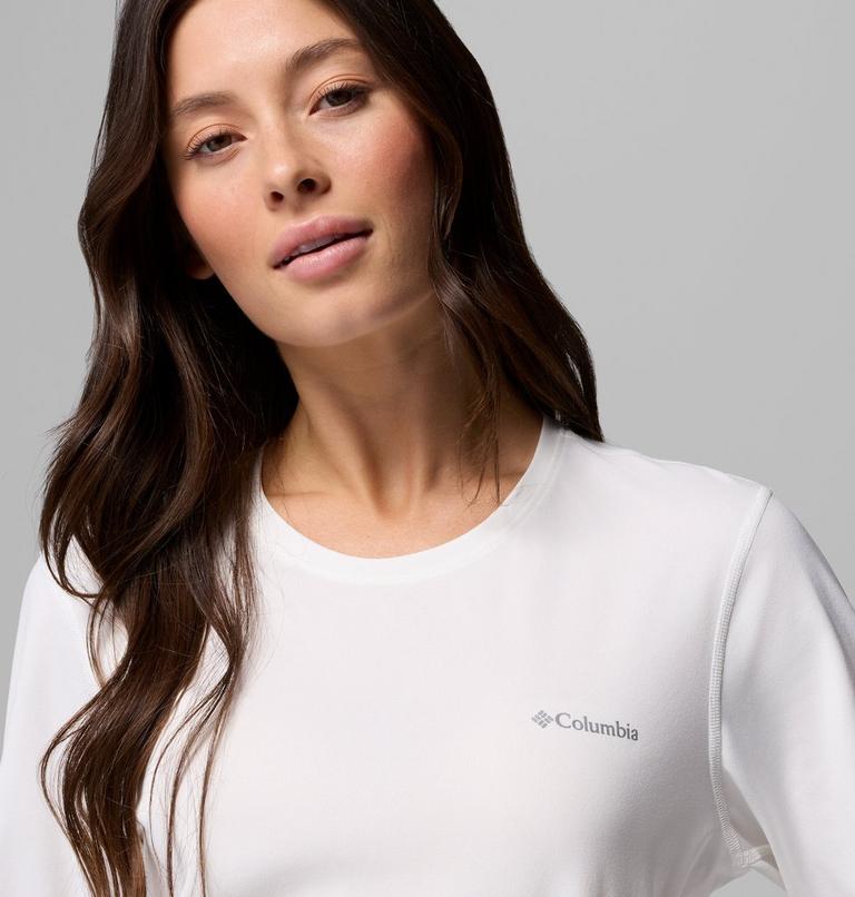 Women's Seeker Legend Long Sleeve Technical T-Shirt, Color: Sea Salt, image 5