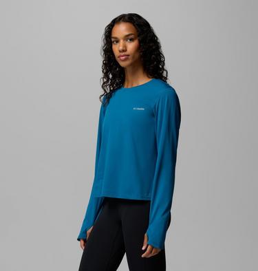 Women's Seeker Legend Long Sleeve Technical T-Shirt, Color: Phoenix Blue, image 12