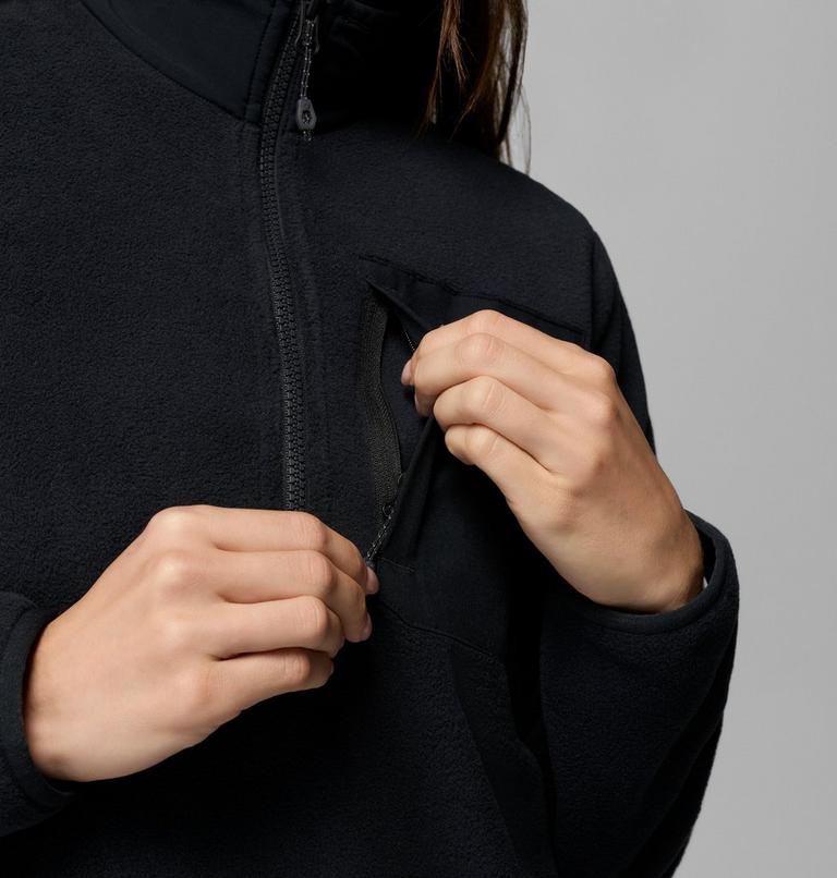 Women's Pacific Arch 200 Half Zip Fleece, Color: Black, image 7