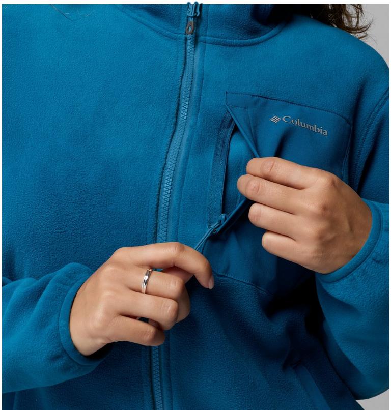 Chaqueta de forro polar con capucha Pacific Arch 200 para mujer, Color: Phoenix Blue, image 7