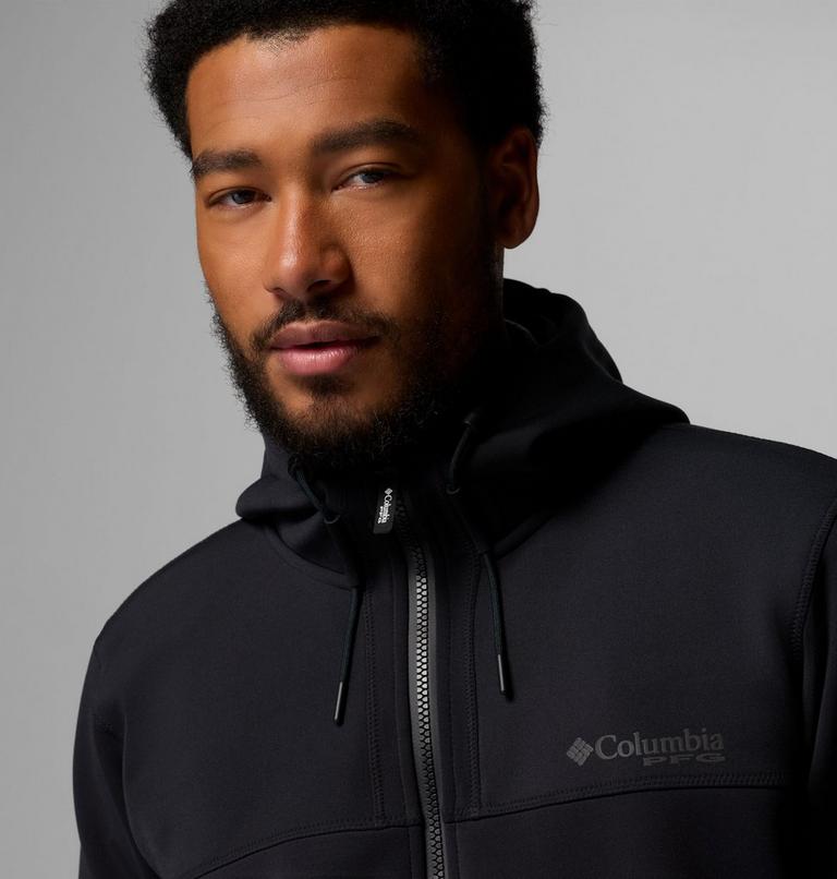 Men's Bomb Point Softshell Jacket, Color: Black, image 6