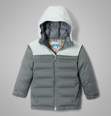 Youth Winter Powder Insulated Ski Jacket, Color: Sedona Sage, Tea Light, image 10