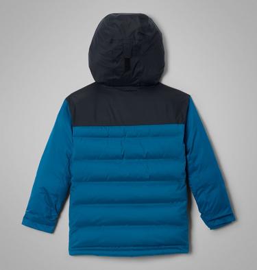 Youth Winter Powder Insulated Ski Jacket, Color: Phoenix Blue, Black, image 5