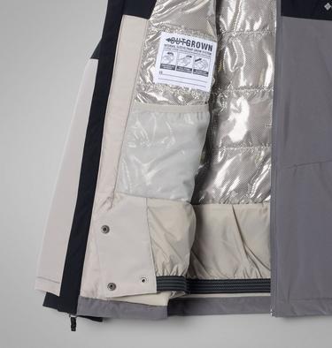 Youth Liftline Insulated Ski Jacket, Color: City Grey, Black, Flint Grey, image 9