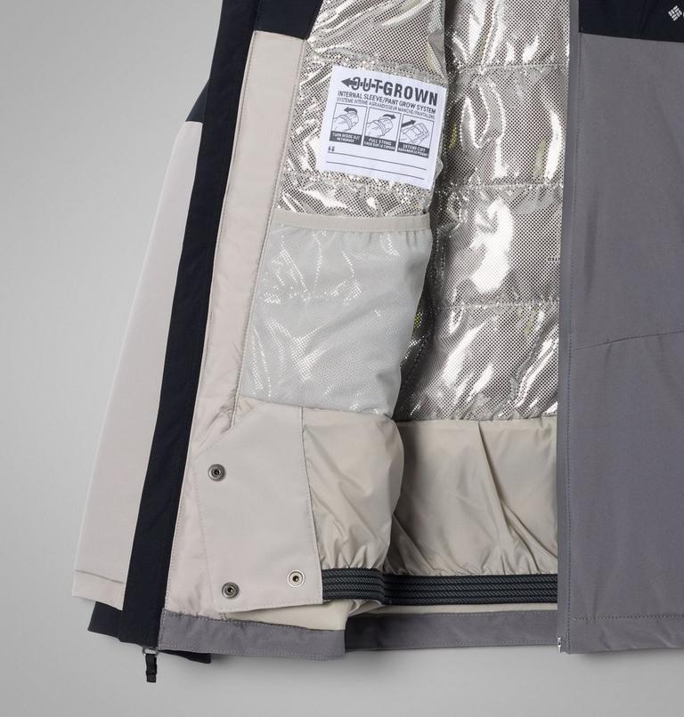 Youth Liftline Insulated Ski Jacket, Color: City Grey, Black, Flint Grey, image 3