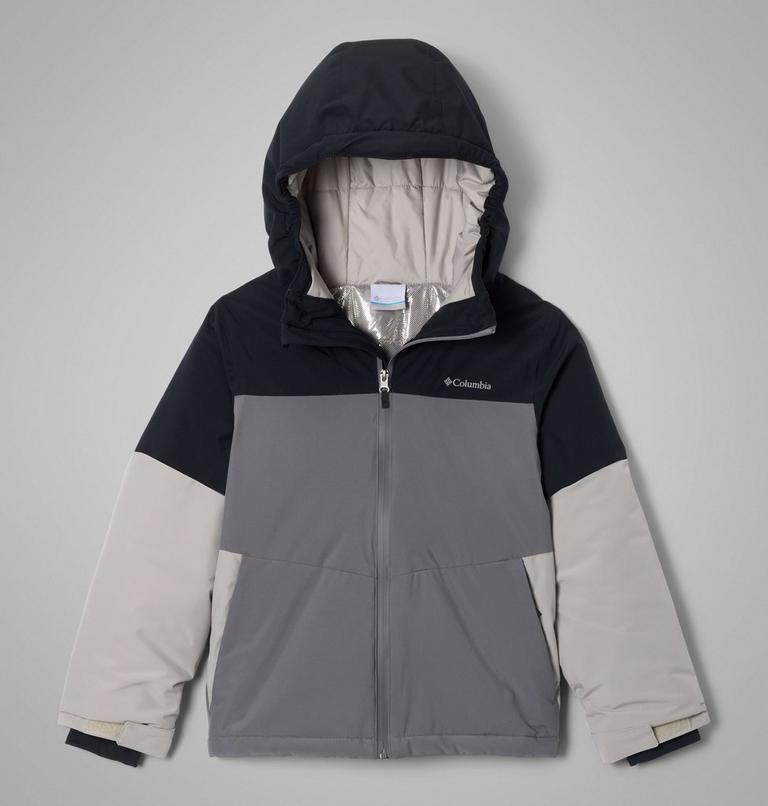 Youth Liftline Insulated Ski Jacket, Color: City Grey, Black, Flint Grey, image 1