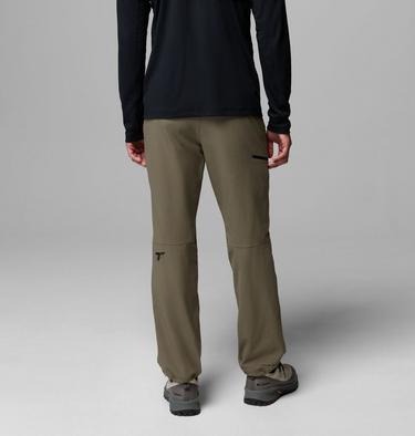 Men's Tennent Mountain Hiking Softshell Trousers, Color: Stone Green, image 3