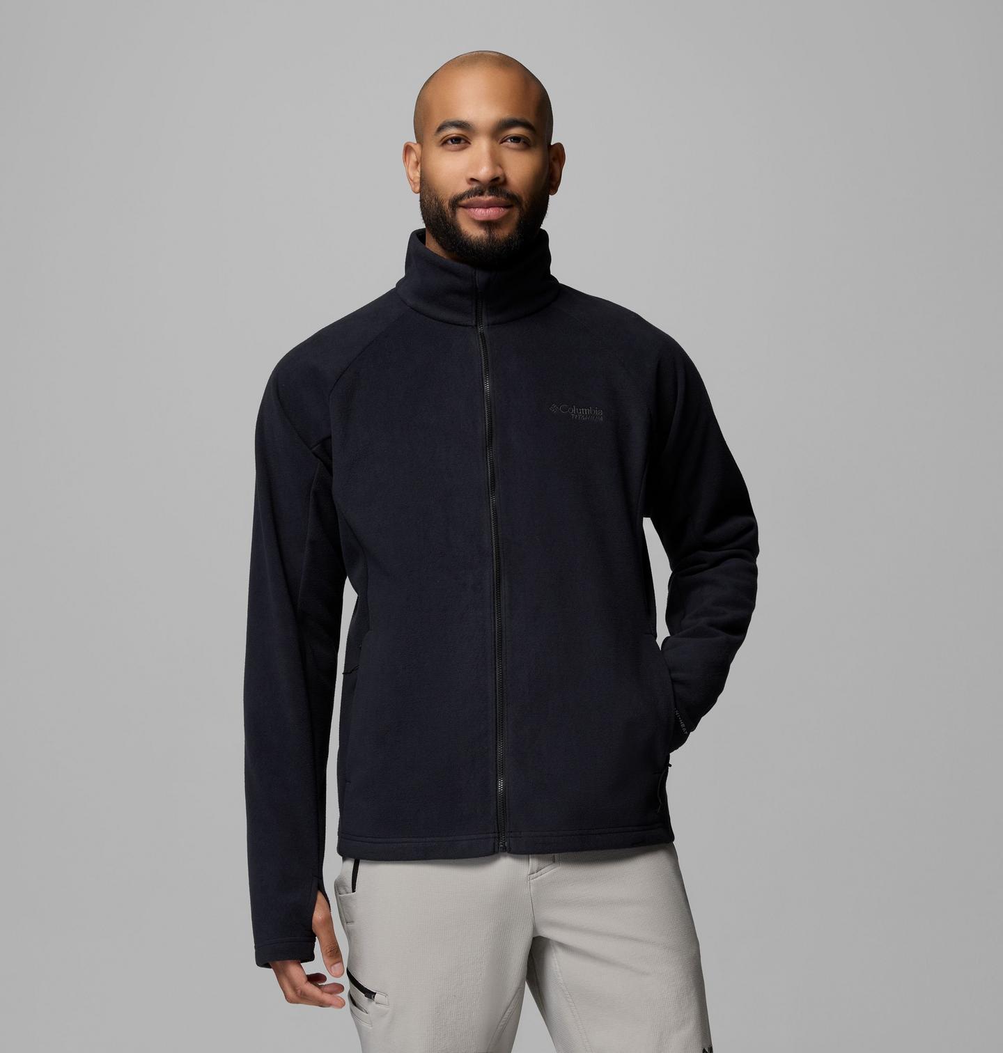 Мужские куртки Columbia Arctic Peak II Full Zip Fleece, цвет: Чёрный — фото 1