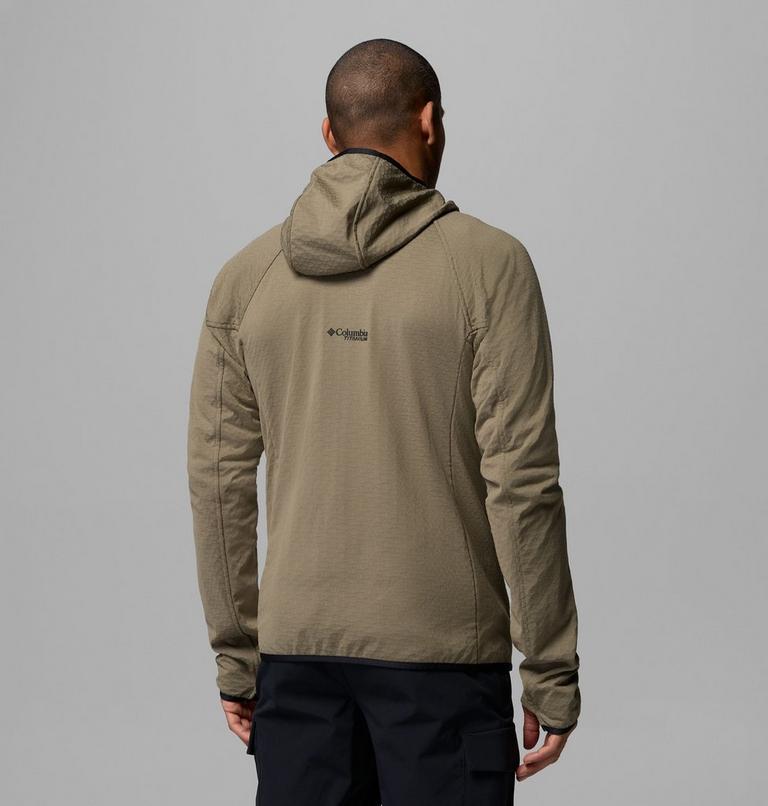 Men's Arctic Crest II Hooded Technical Fleece Jacket, Color: Stone Green, image 3