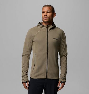 Men's Arctic Crest II Hooded Technical Fleece Jacket, Color: Stone Green, image 3