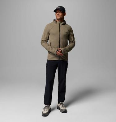Men's Arctic Crest II Hooded Technical Fleece Jacket, Color: Stone Green, image 4
