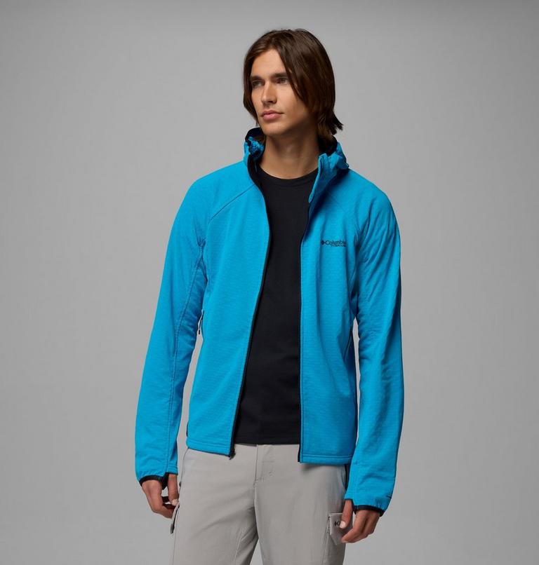 Men's Arctic Crest II Hooded Technical Fleece Jacket, Color: Compass Blue, image 5