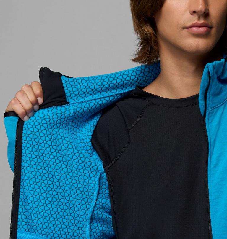 Men's Arctic Crest II Hooded Technical Fleece Jacket, Color: Compass Blue, image 6