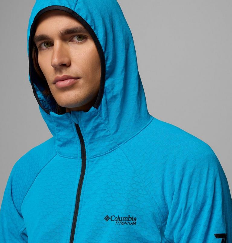 Men's Arctic Crest II Hooded Technical Fleece Jacket, Color: Compass Blue, image 7