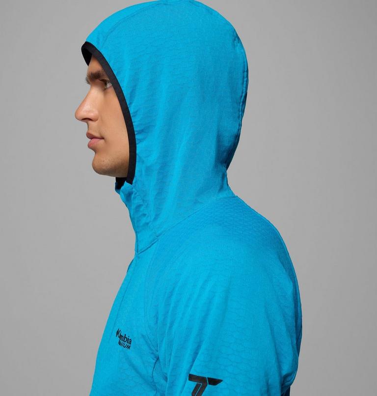 Men's Arctic Crest II Hooded Technical Fleece Jacket, Color: Compass Blue, image 8