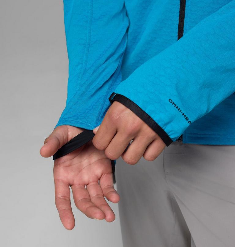 Men's Arctic Crest II Hooded Technical Fleece Jacket, Color: Compass Blue, image 9