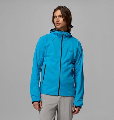 Men's Arctic Crest II Hooded Technical Fleece Jacket, Color: Compass Blue, image 1