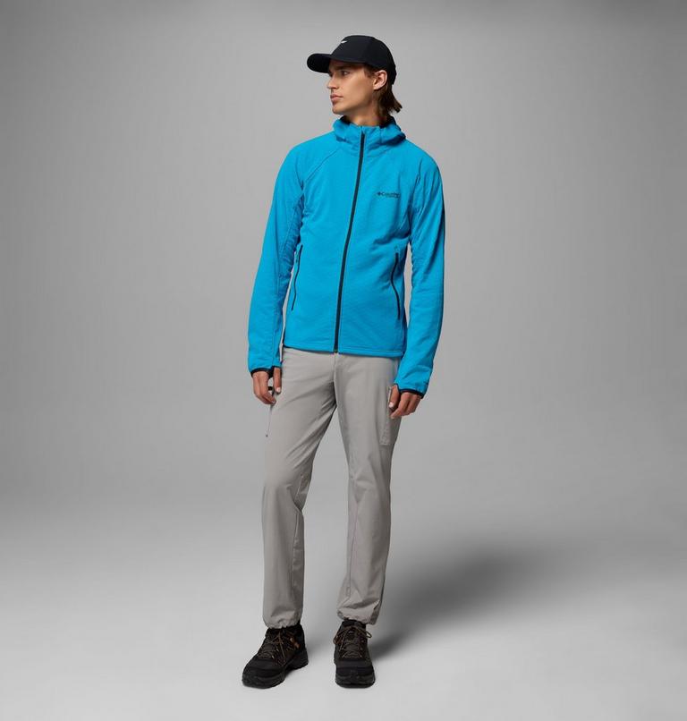 Men's Arctic Crest II Hooded Technical Fleece Jacket, Color: Compass Blue, image 2