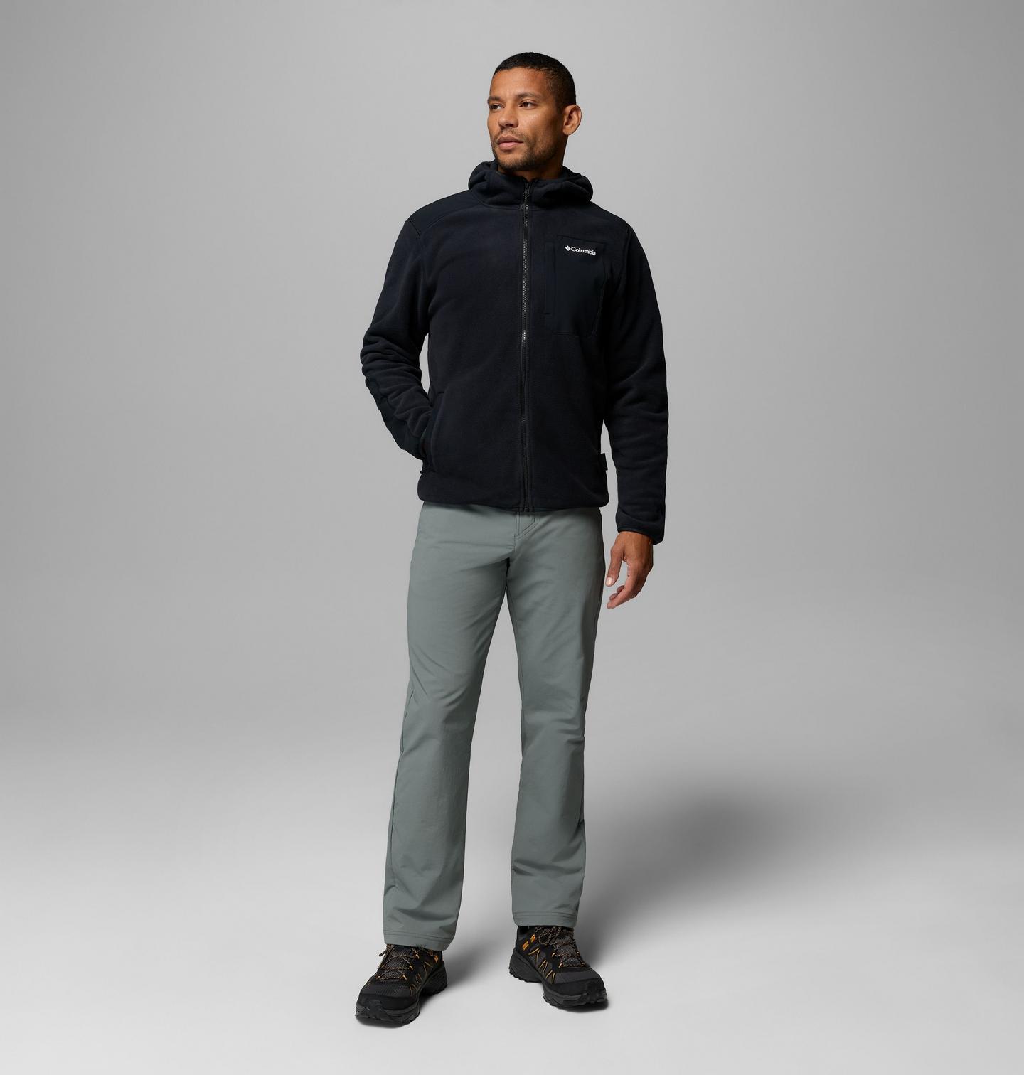 Мужские куртки Columbia Pacific Arch 200 Hooded Full Zip Fleece, цвет: Чёрный — фото 2