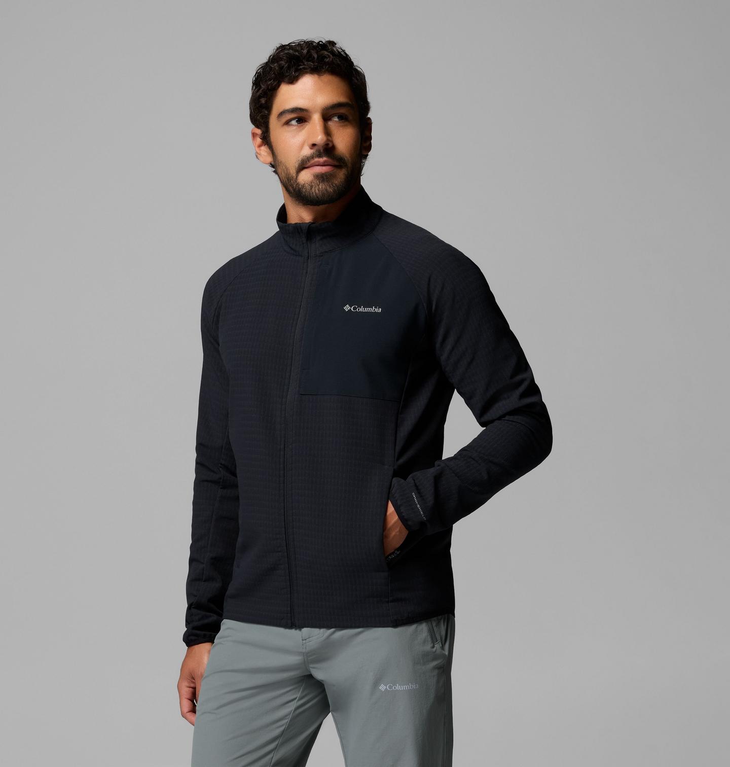 Мужские куртки Columbia Superior Summit Grid Full Zip Fleece, цвет: Чёрный — фото 3