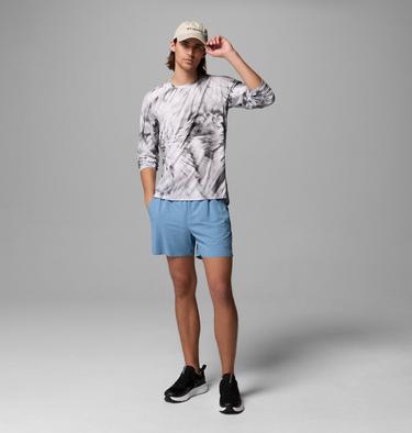 Men's Stealth Springs Printed Technical Long Sleeve T-Shirt, Color: Shark, Treerun, image 4
