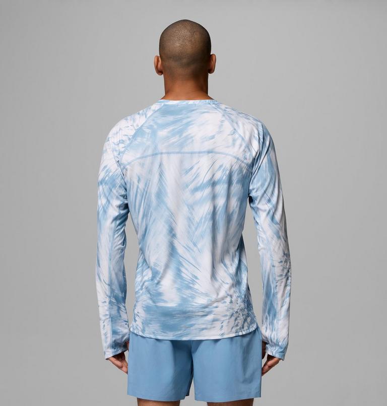 Men's Stealth Springs Printed Technical Long Sleeve T-Shirt, Color: Rainy Day, Treerun, image 3