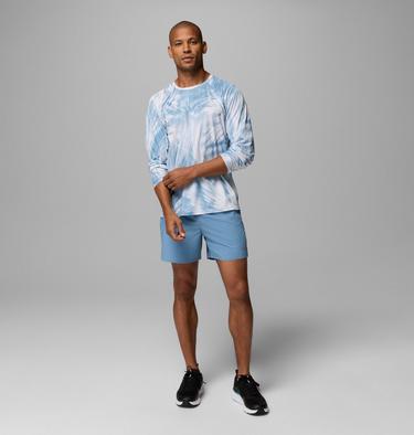Men's Stealth Springs Printed Technical Long Sleeve T-Shirt, Color: Rainy Day, Treerun, image 2
