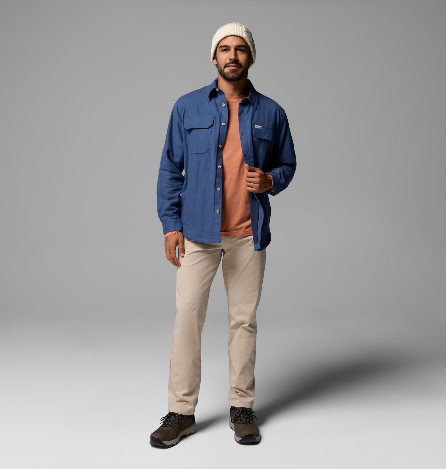 Мужские брюки Columbia Pitchstone Chino, цвет: Серо-бежевый — фото 2