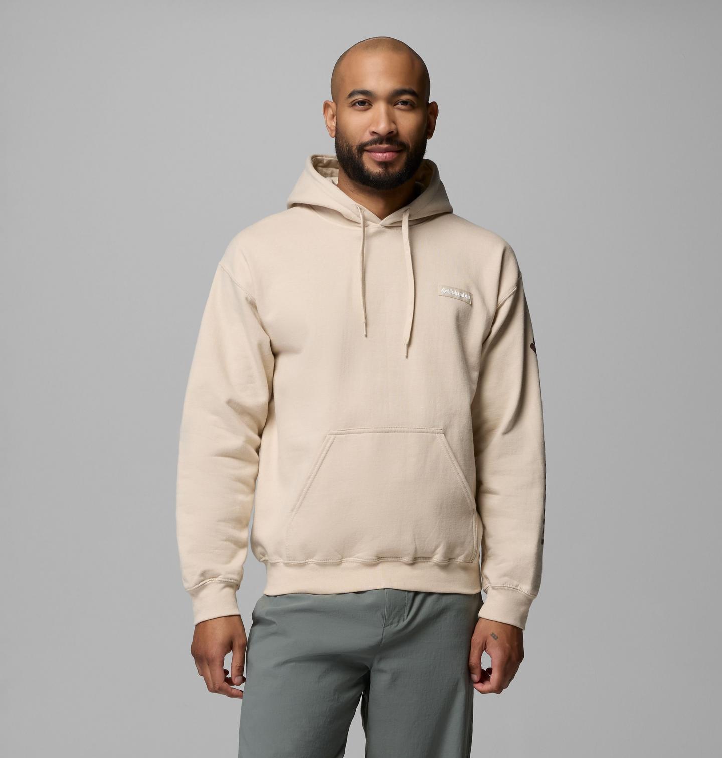 Мужское худи Columbia Oakwind Logo, цвет: Серо-бежевый — фото 1