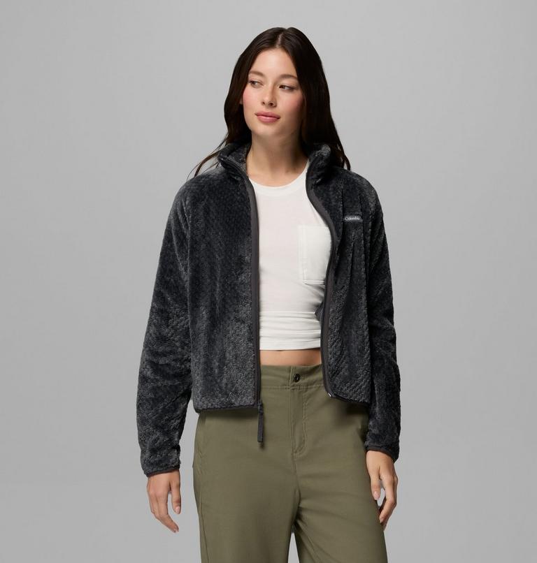 Women's Canyon Camp Sherpa Fleece Jacket, Color: Shark, Diamond, image 5