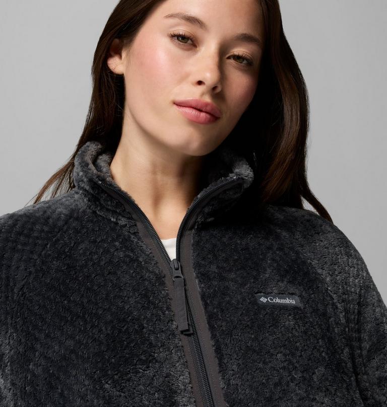 Women's Canyon Camp Sherpa Fleece Jacket, Color: Shark, Diamond, image 6