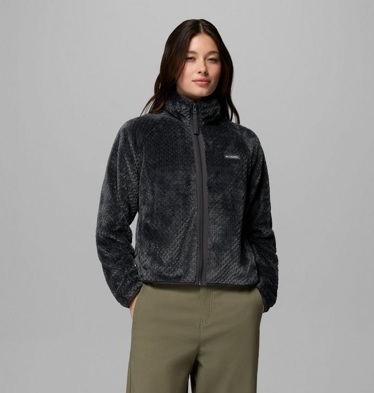 Women's Canyon Camp Sherpa Fleece Jacket, Color: Shark, Diamond, image 1
