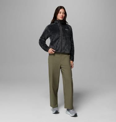Women's Canyon Camp Sherpa Fleece Jacket, Color: Shark, Diamond, image 10