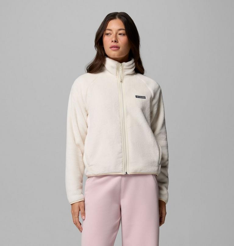 Women's Canyon Camp Sherpa Fleece Jacket, Color: Chalk, Plush, image 1