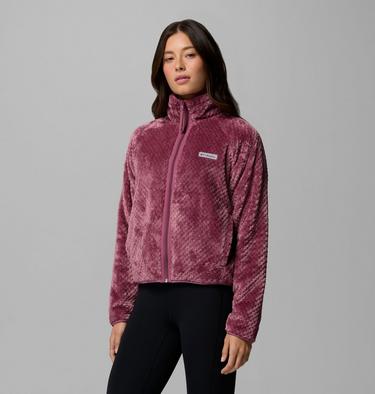 Women's Canyon Camp Sherpa Fleece Jacket, Color: Antique Mauve, Diamond, image 16