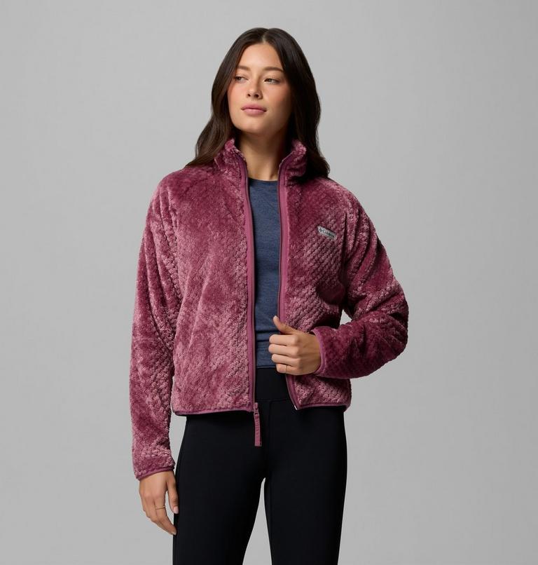 Women's Canyon Camp Sherpa Fleece Jacket, Color: Antique Mauve, Diamond, image 5