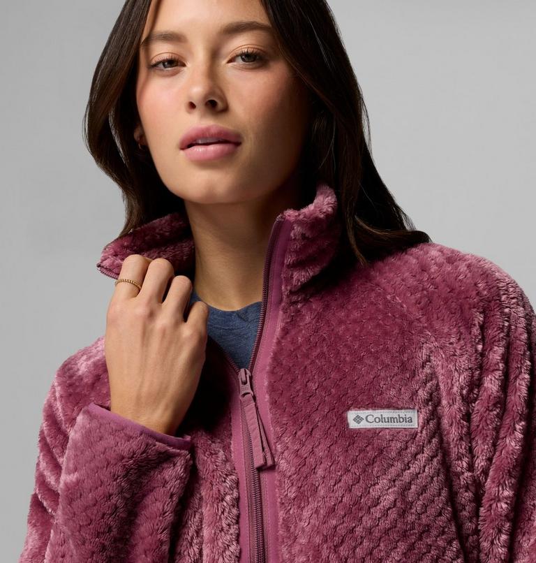 Women's Canyon Camp Sherpa Fleece Jacket, Color: Antique Mauve, Diamond, image 6