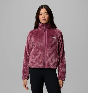 Women's Canyon Camp Sherpa Fleece Jacket, Color: Antique Mauve, Diamond, image 13