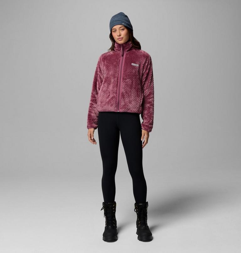 Women's Canyon Camp Sherpa Fleece Jacket, Color: Antique Mauve, Diamond, image 2