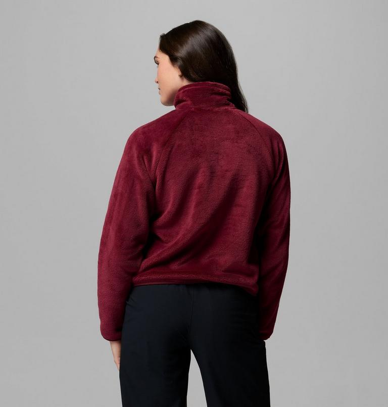 Women's Canyon Camp Sherpa Fleece Jacket, Color: Rich Wine, Plush, image 3