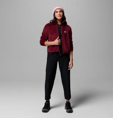 Women's Canyon Camp Sherpa Fleece Jacket, Color: Rich Wine, Plush, image 2
