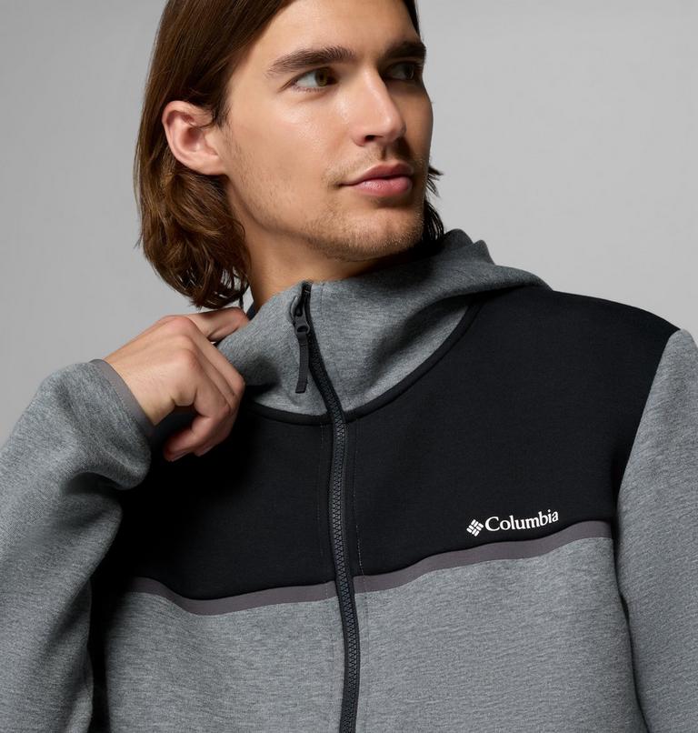 Hoodie Enti&egrave;rement Zipp&eacute; Agate Rock Homme, Color: City Grey Heather, Black, image 6