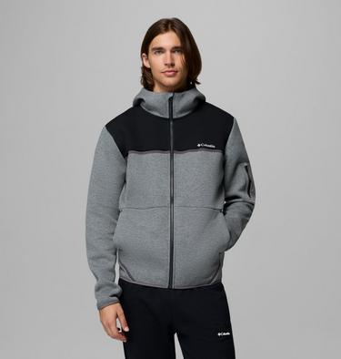 Hoodie Enti&egrave;rement Zipp&eacute; Agate Rock Homme, Color: City Grey Heather, Black, image 5