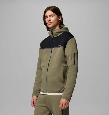 Hoodie Enti&egrave;rement Zipp&eacute; Agate Rock Homme, Color: Stone Green, Black, image 4