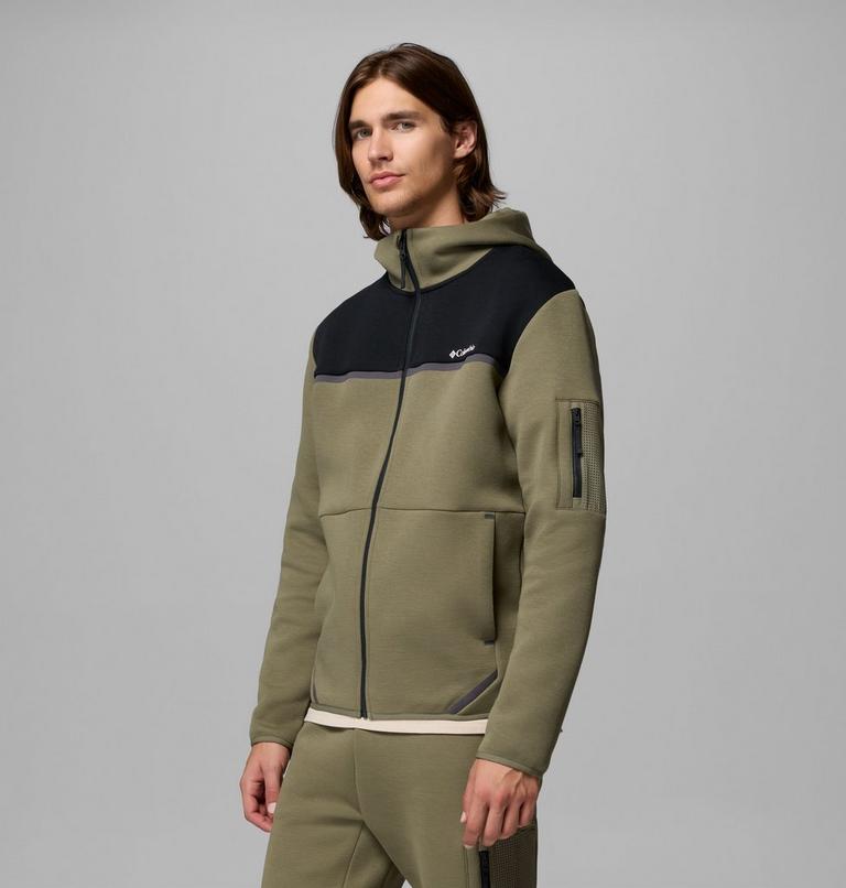 Hoodie Enti&egrave;rement Zipp&eacute; Agate Rock Homme, Color: Stone Green, Black, image 4