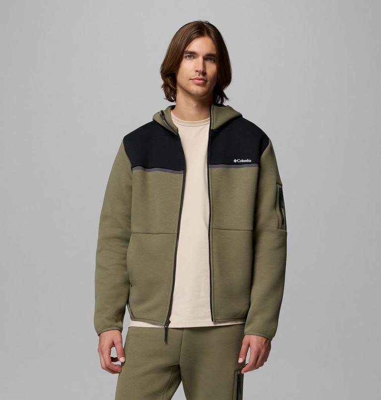 Hoodie Enti&egrave;rement Zipp&eacute; Agate Rock Homme, Color: Stone Green, Black, image 5