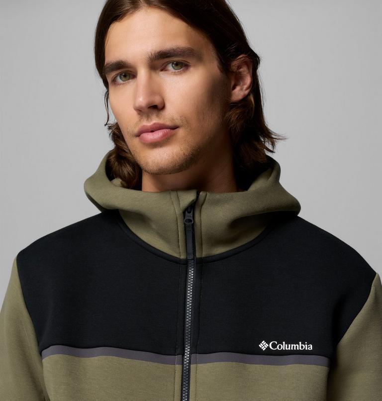 Hoodie Enti&egrave;rement Zipp&eacute; Agate Rock Homme, Color: Stone Green, Black, image 6