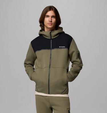 Hoodie Enti&egrave;rement Zipp&eacute; Agate Rock Homme, Color: Stone Green, Black, image 1