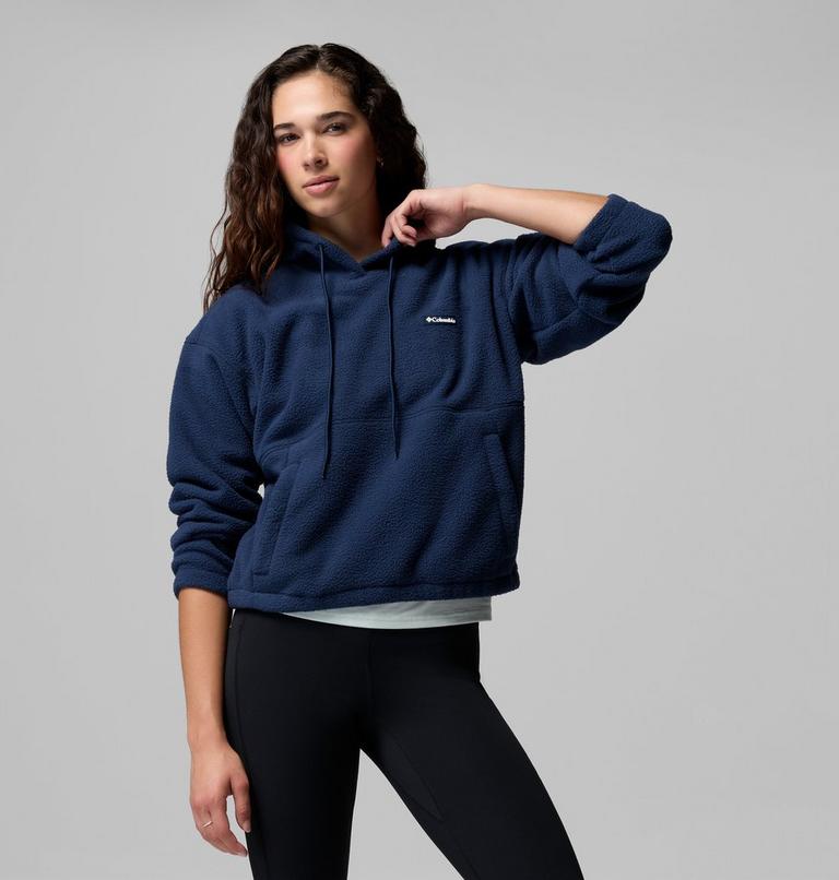 Women's Timber Meadow MTR Sherpa Fleece Hoodie, Color: Collegiate Navy, image 5